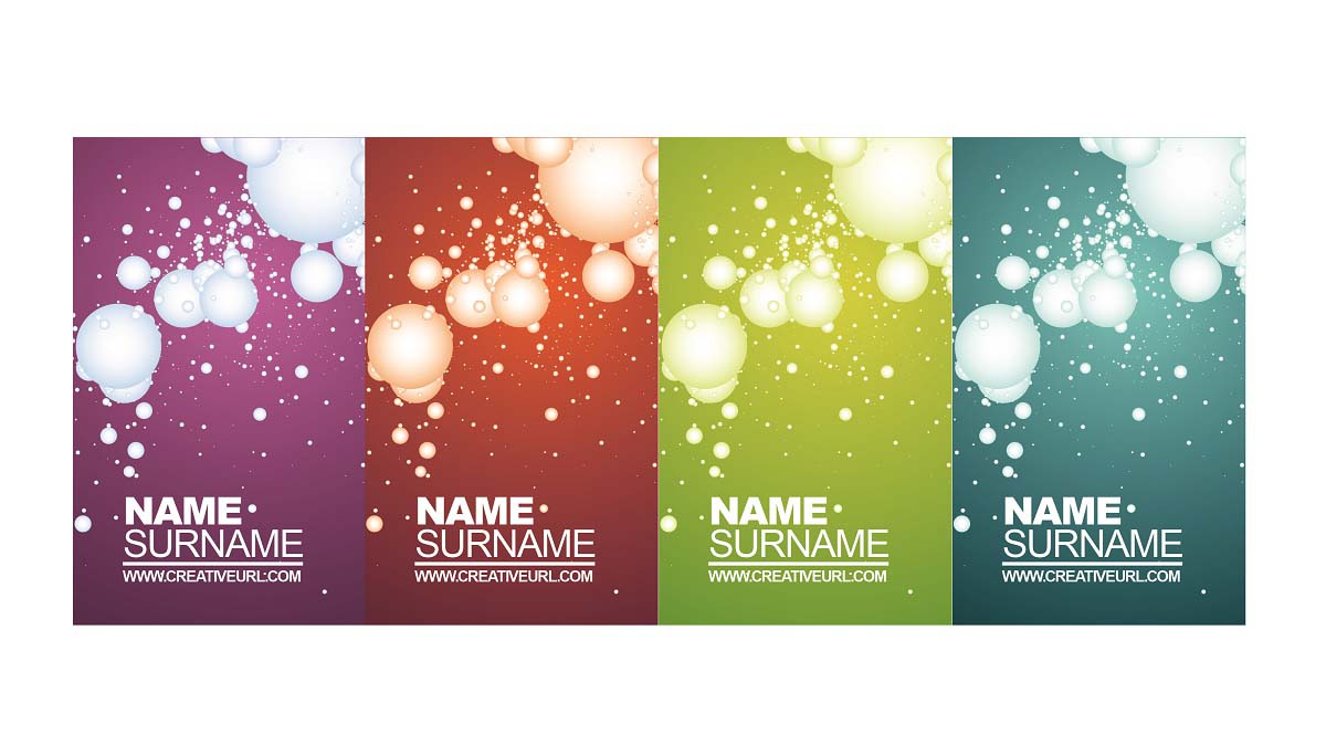 PSD Business Card Template 10 Color